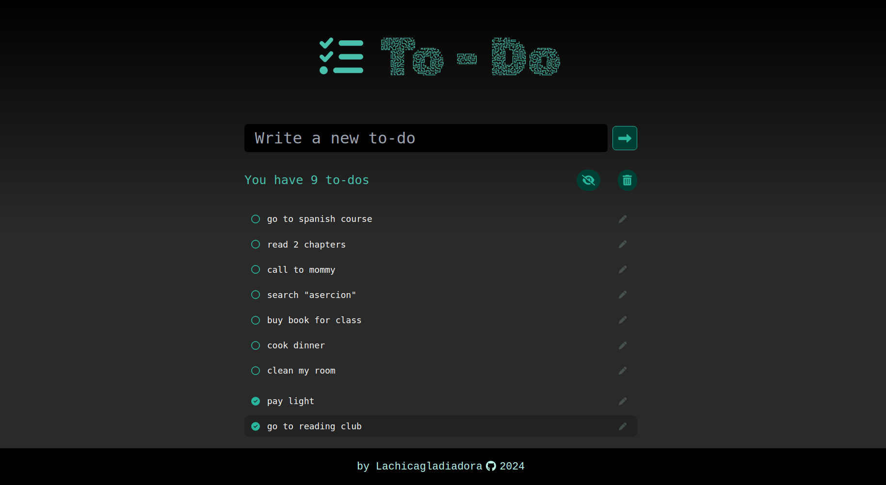 To Do image demo